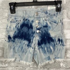 Justice MIDI High Waist Distressed